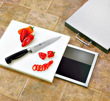 Summerset 14-Inch x 10-Inch Trash Chute & Cutting Board | Knife Not Included