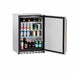 Summerset 24-Inch Outdoor Refrigerator — Door Open View with Adjustable Shelving