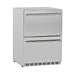 Summerset 24-Inch Two-Drawer Refrigerator — Angled View, Dual-Drawer Design