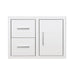 Summerset 20-Inch Stainless Steel Trash Pullout Drawer — Drop-In Island Installation