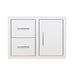 Summerset 36-Inch 2-Drawer & Access Door Combo — #304 SS, 16-Gauge, Flush Mount
