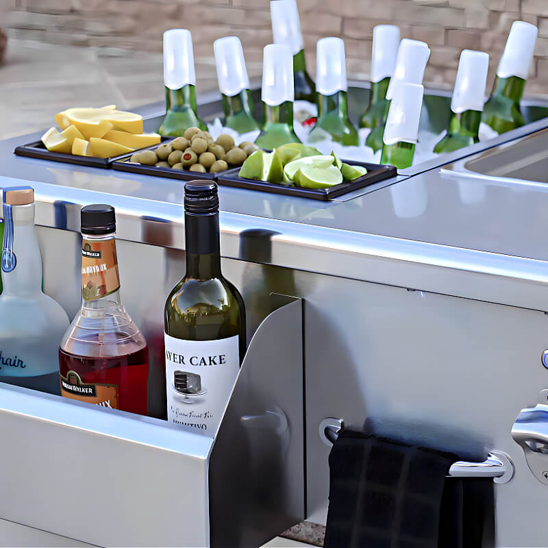 Summerset 30 Inch Built-In Beverage and Prep Station | Close Up