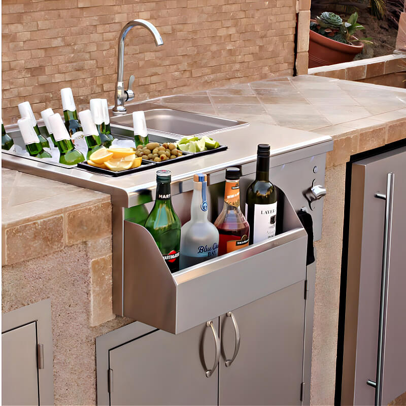 Summerset 30 Inch Built-In Beverage and Prep Station | Built-in Installation