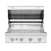 Summerset Sizzler 32-Inch Built-In Gas Grill Open Hood View — 697 Sq. In. Cooking Area