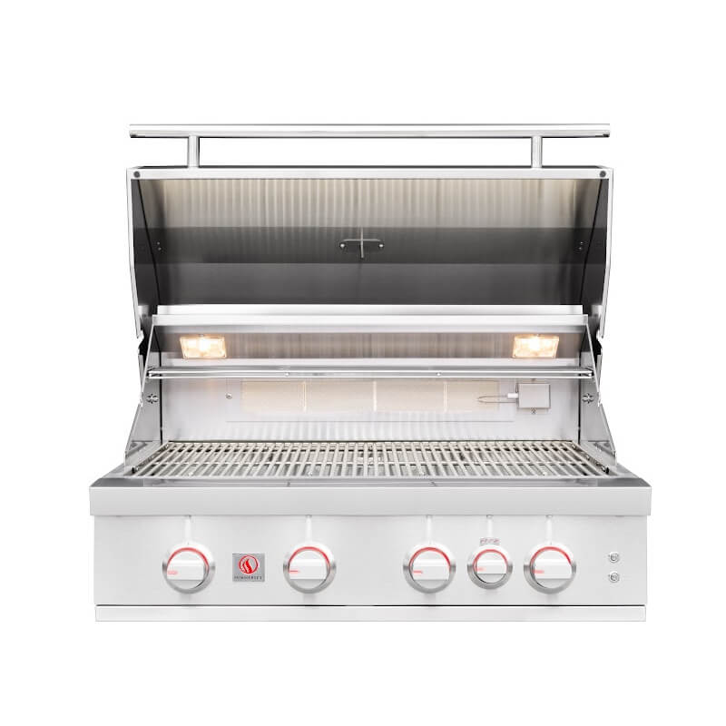 Summerset Sizzler Pro 32-Inch Gas Grill Open Hood — 697 Sq. In., Halogen Interior Lights