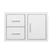 Summerset 33-Inch 2-Drawer & Access Door Combo — #304 SS, 16-Gauge, Flush Mount