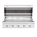 Summerset Sizzler 40-Inch Built-In Gas Grill Open Hood View — 875 Sq. In. Cooking Area