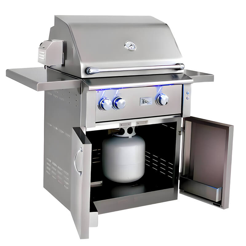 Summerset Alturi 30 Inch 2 Burner Freestanding Gas Grill | Grill Cart Double Access Doors