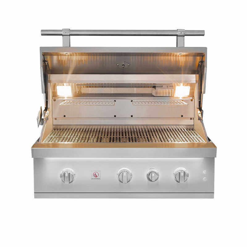 Summerset Quest Series 36-Inch Built-In Gas Grill | Interior Halogen Lights