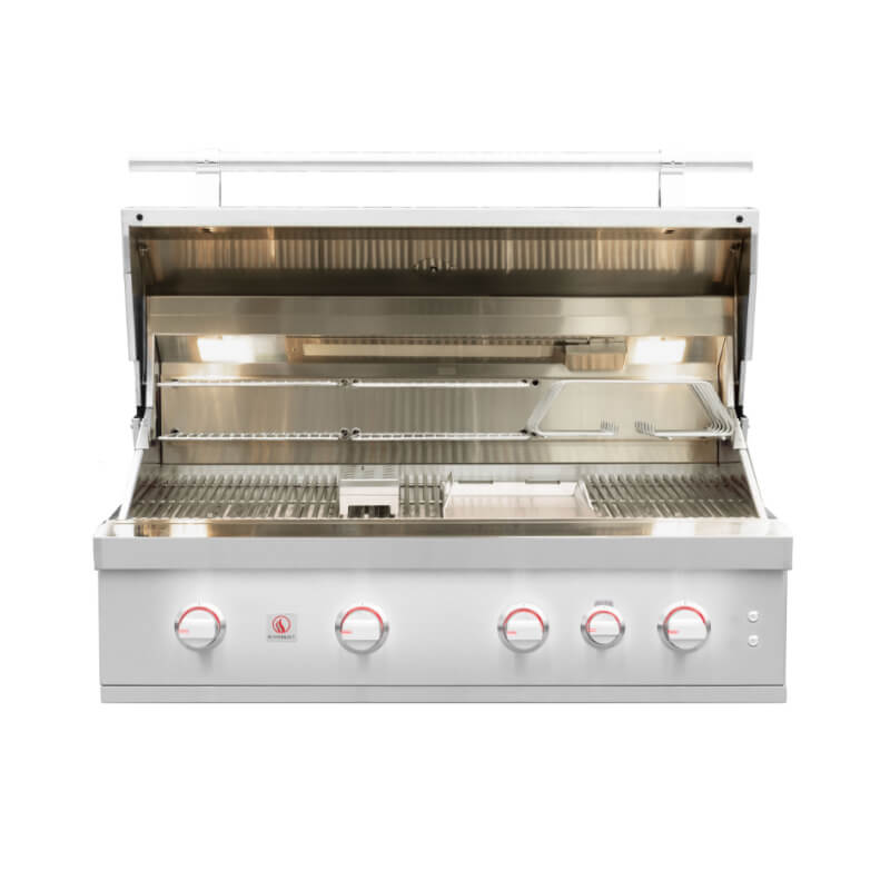 Summerset Quest 42-Inch Gas Grill Open Hood — 1,024 Sq. In., Halogen Lights