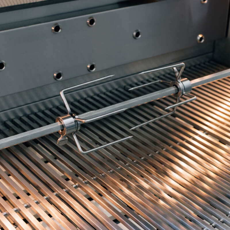 Summerset Quest Included Rotisserie Kit — Motor, Spit Rod, and Forks