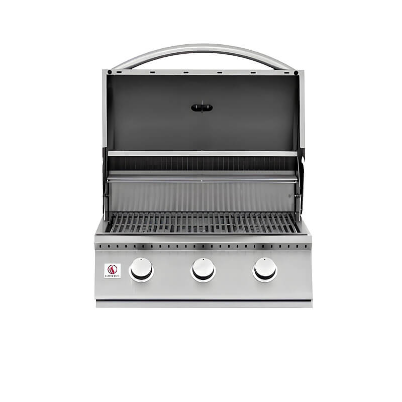 Summerset Sizzler 26-Inch 3-Burner Built-In Gas Grill | Double Lined Grill Hood