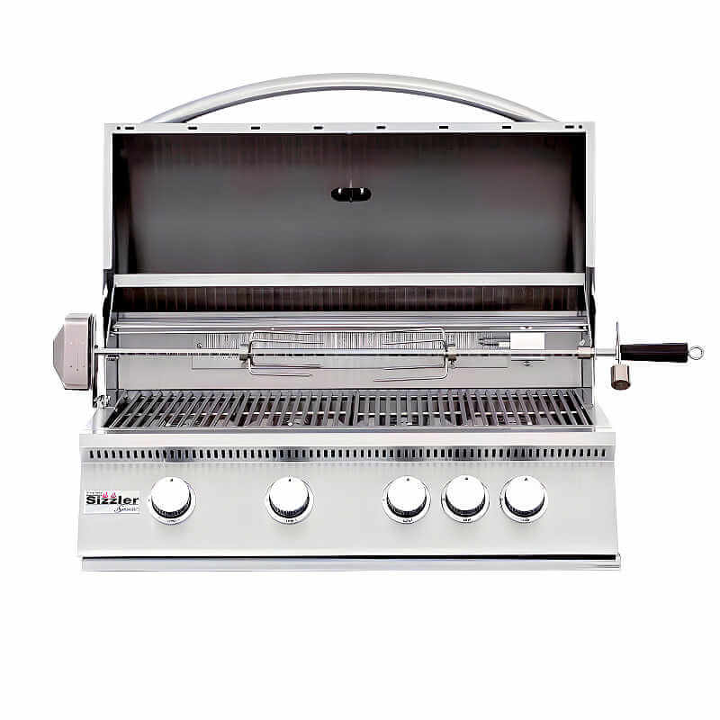 Summerset Sizzler 32 Inch 4 Burner Freestanding Gas Grill | Infrared Backburner