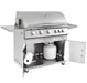 Summerset Sizzler 40 Inch 5 Burner Freestanding Gas Grill | Cart Storage