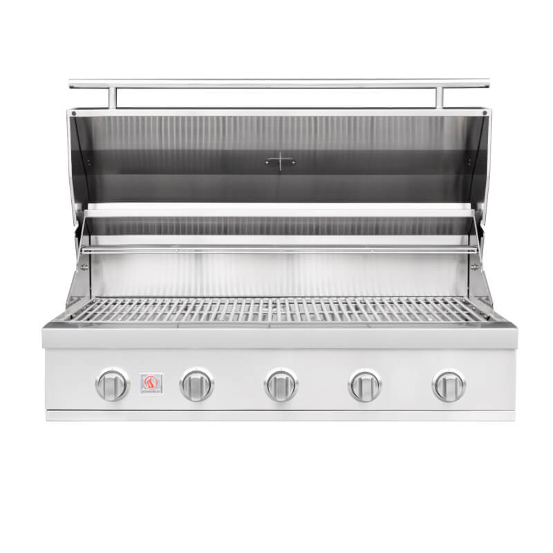 Summerset Sizzler Pro 40-Inch Gas Grill Open Hood — 875 Sq. In., Halogen Interior Lights