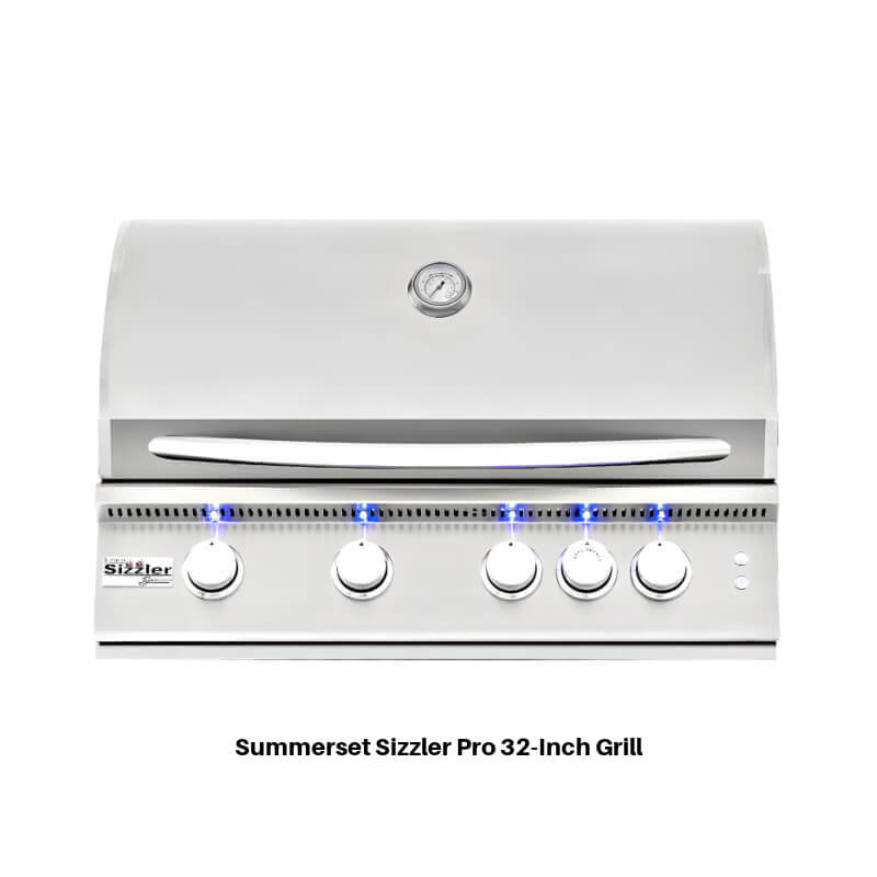 New Castle 71 Inch Grill Island  | Summerset Sizzler Pro Gas Grill