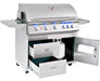 Summerset Sizzler Pro 40 Inch 5 Burner Freestanding Gas Grill | Double Drawer and Single Access Door