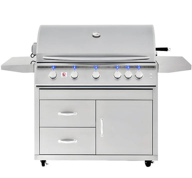 Summerset Sizzler Pro 40 Inch 5 Burner Freestanding Gas Grill