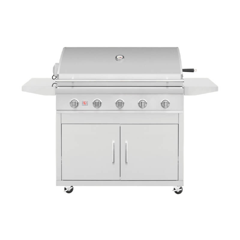 Summerset Sizzler Pro 40 Inch 5 Burner Freestanding Gas Grill w/ Cart