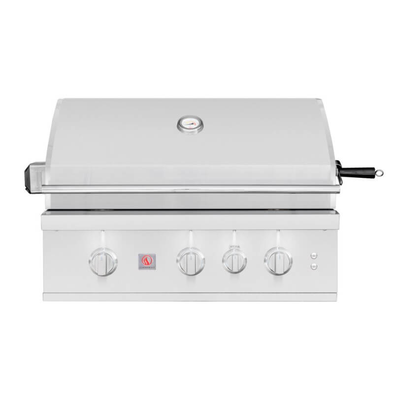Summerset TRL Pro 32-Inch 3-Burner Built-In Gas Grill — 60,000 BTU, #304 SS, Spring-Assisted Hood