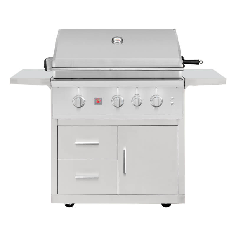 Summerset TRL 32-Inch 3-Burner Freestanding Gas Grill w/ Deluxe Cart