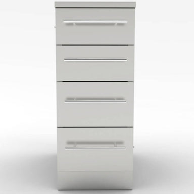 Sunstone 12-Inch 4 Multi Drawer Storage Base Cabinet | Front View