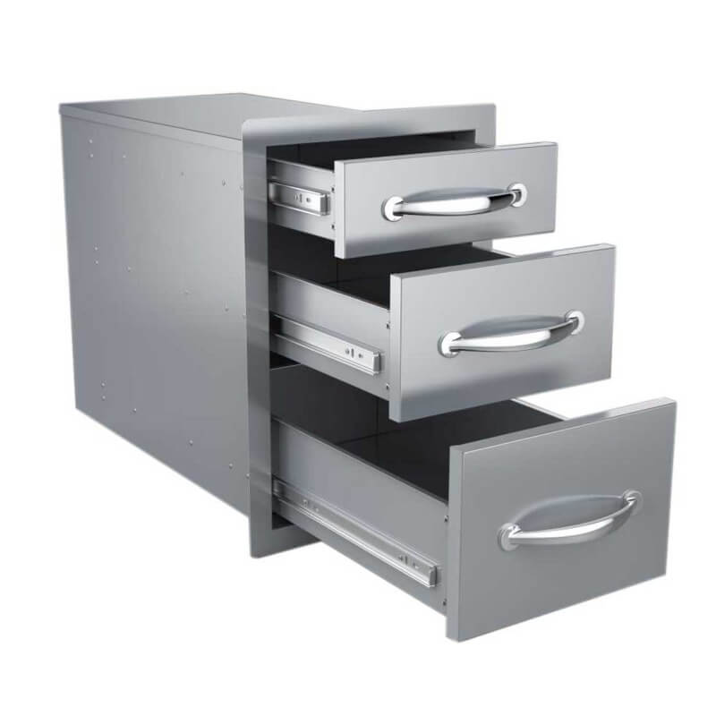 Sunstone 14-Inch Triple Drawer | Soft-Closing Drawer Glides