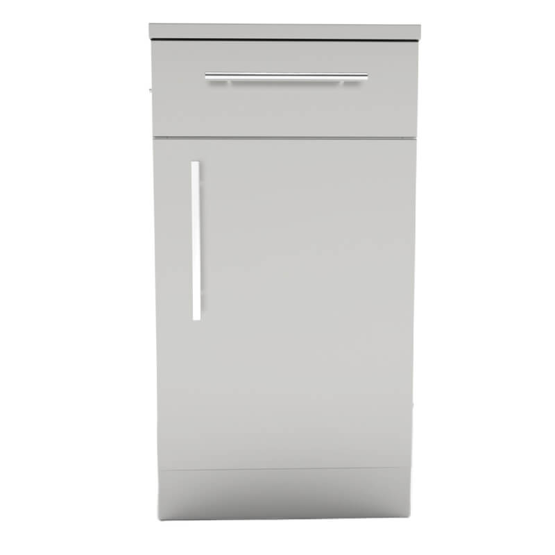 Sunstone 18-Inch Door & Drawer Storage Cabinet | Right Hinge Front View