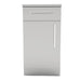 Sunstone 18-Inch Door & Drawer Storage Cabinet | Left Hinge Front View