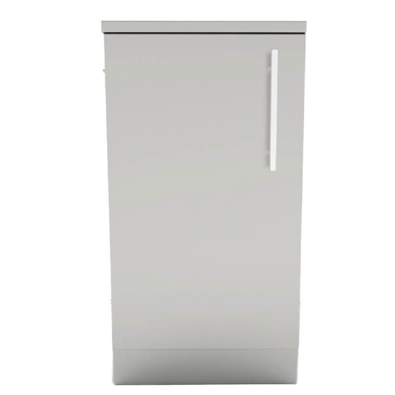 Sunstone 18-Inch Single Door Storage Cabinet| Left Hinge Front View