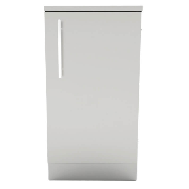 Sunstone 18-Inch Single Door Storage Cabinet | Right Hinge Front View