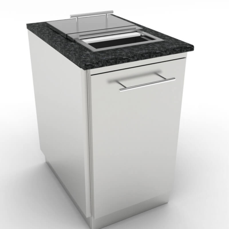 Sunstone 18-Inch Trash Drawer | With Trash Chute