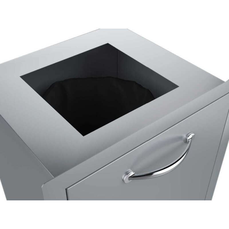 Sunstone 20-Inch Pull-Out Trash Drawer | Trash Chute Punch Out Design