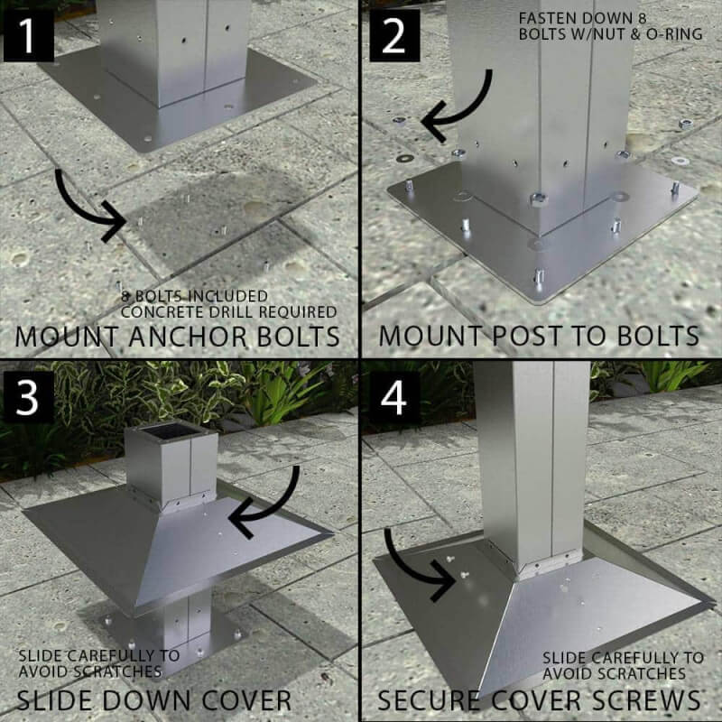 Sunstone Post Mount For Grill Jacket | Installation Guide 1