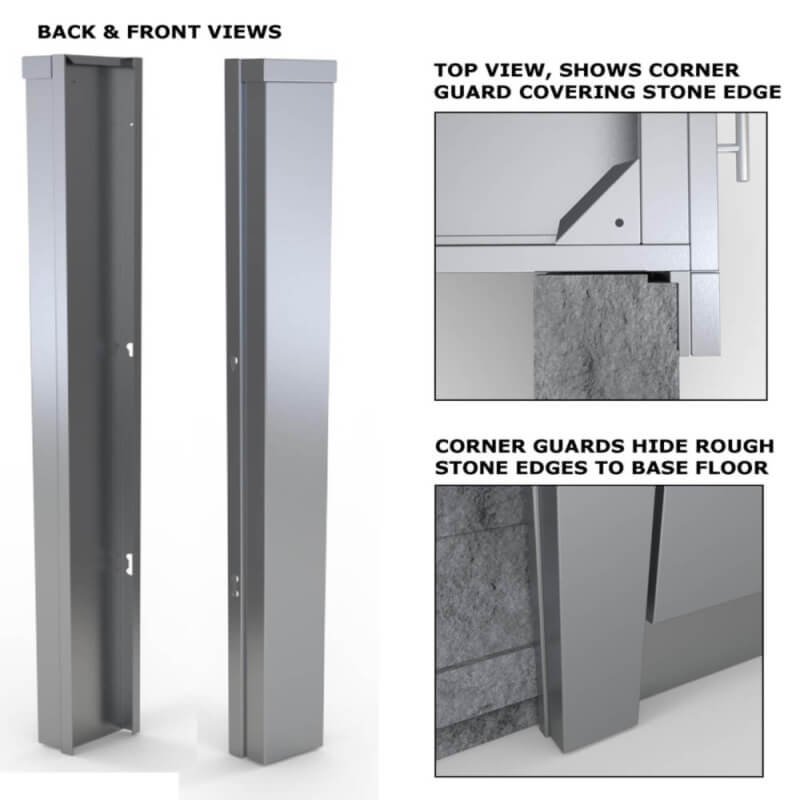 Sunstone 3-Inch End Corner Guard Panel for Base Cabinets