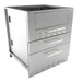 Sunstone 30-Inch Appliance Cabinet with Double Drawer | 304 Stainless Steel Construction