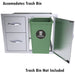 Sunstone Classic 30-Inch Double Drawer Door Combo | Trash Bins Storage