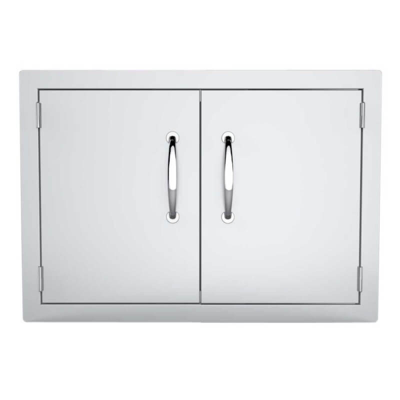 Sunstone 30-Inch Flush Double Access Door | Polished Handle