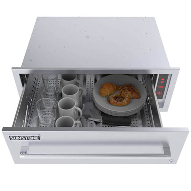 Sunstone 30-Inch Electrical 110V Warming Drawer | Digital Temperatures