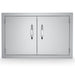 Sunstone 33-Inch Flush Double Access Door | Polished Handles