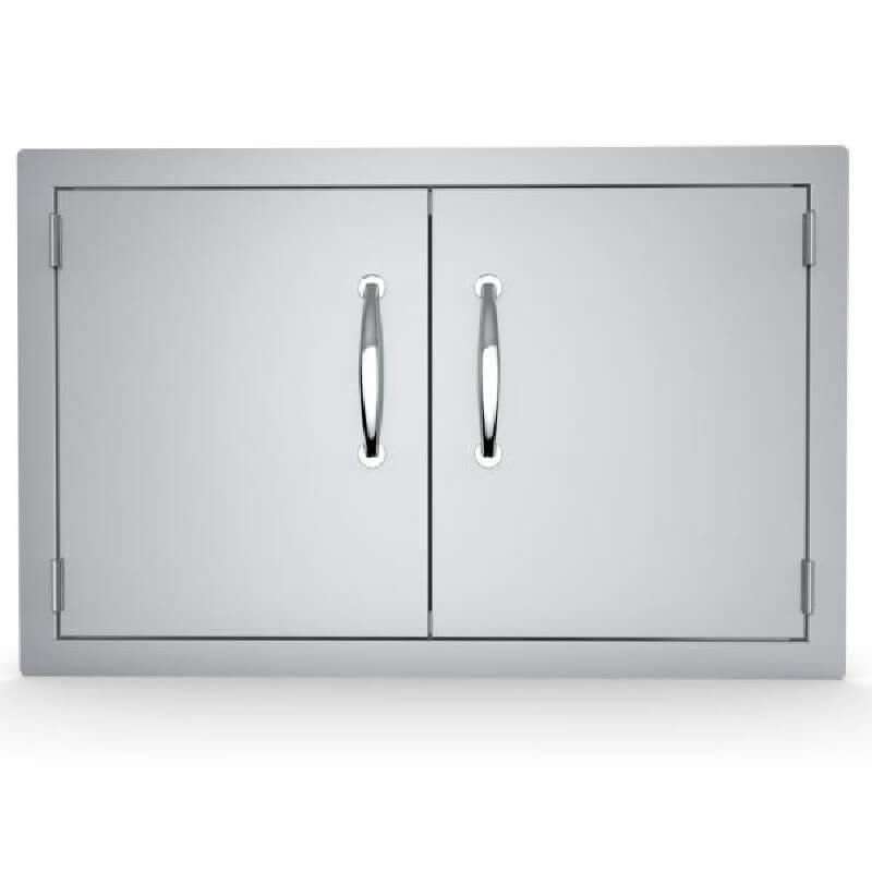 Sunstone 33-Inch Flush Double Access Door | Polished Handles