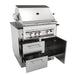 Sunstone 34" Gas Grill Base Cabinet w/ Door & Drawer Combo | Shown With Gas Grill