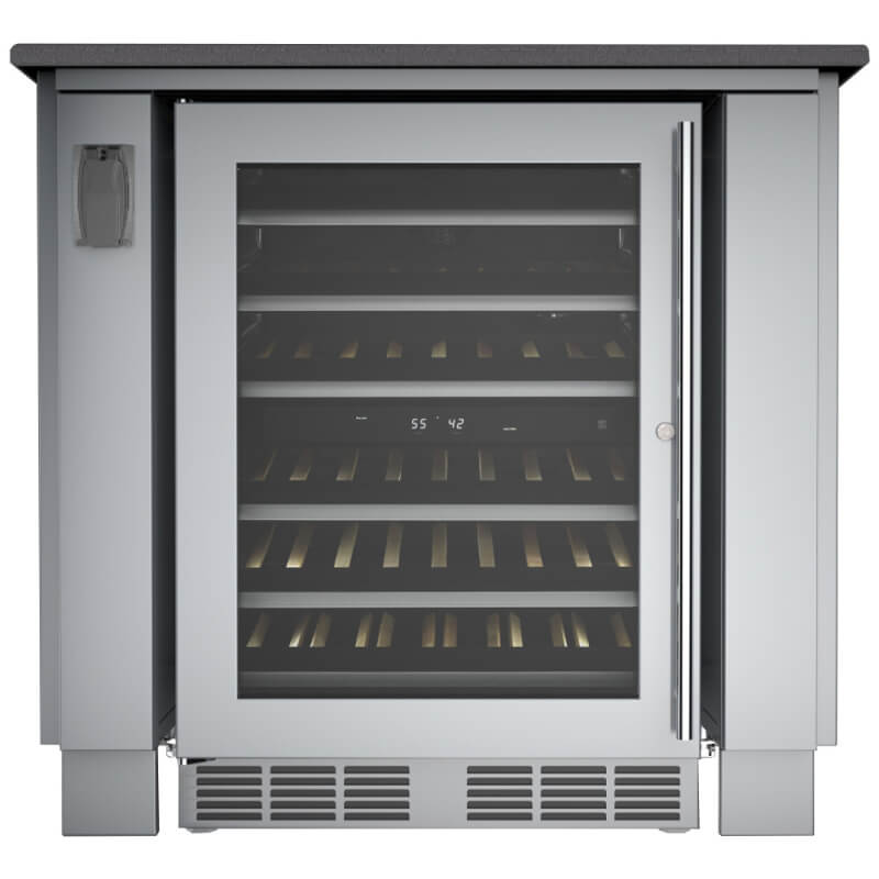 Sunstone 34-Inch Refrigerator Cabinet | With Wine Cooler