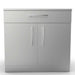 Sunstone 36-Inch Double Door Cabinet w/ Single Drawer | Front View