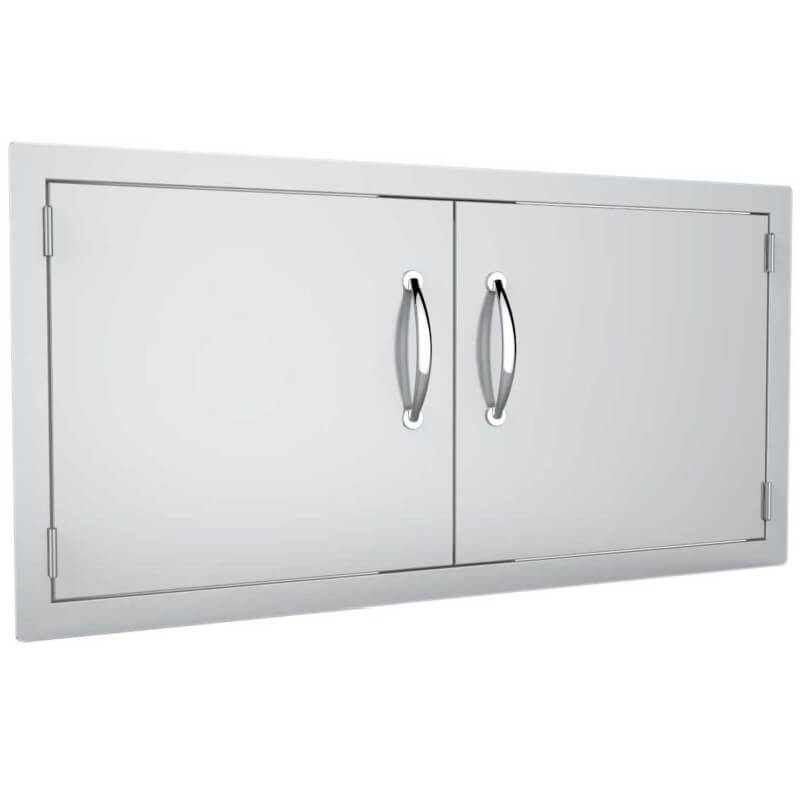 Sunstone 42-Inch Flush Double Access Door | Polished Handles