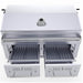 Sunstone 42 Inch Hybrid Dual Zone Grill | Front Charcoal Drawers