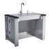 Sunstone 44-Inch ADA Compliant Combo Sink Cabinet | 304 Stainless Steel 