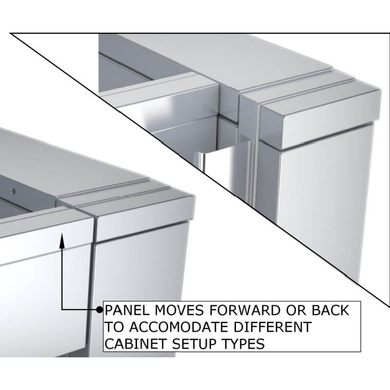 Sunstone 44-Inch ADA Compliant Combo Sink Cabinet | ADA 31" Height 