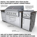 Sunstone 46" Gas Grill Cabinet w/ 2-Door & 2-Drawer Combo | Grill Island