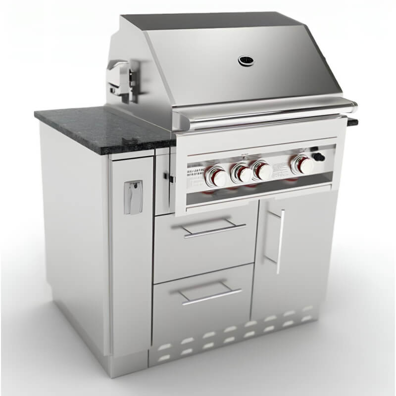 Sunstone 6-Inch Spacer Base Cabinet | Shown With Grill